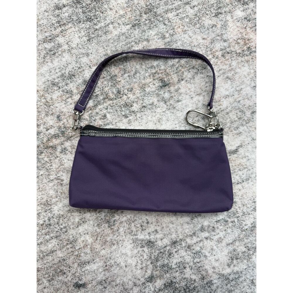 Maxx New York Wristlet Handbag S Purple Clutch Zip Pouch Purse Dust Bag Y2K